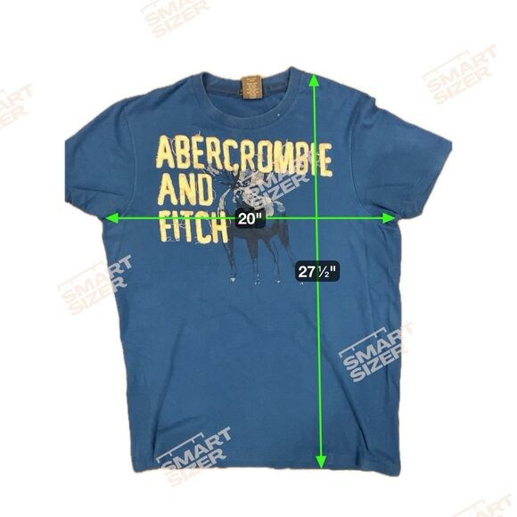 Vintage Y2K Abercrombie Fitch Spell Out Muscle T-Shirt Size L Blue Preppy 2000s - Picture 6 of 8